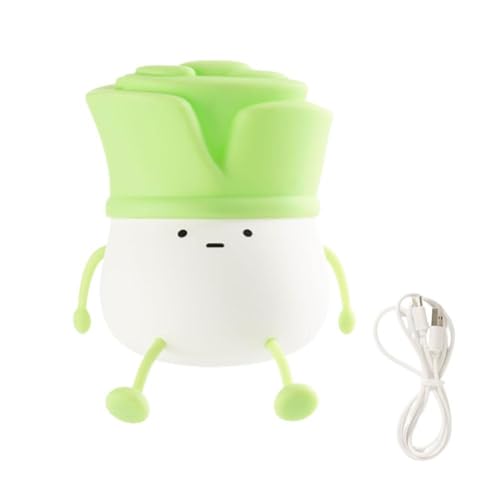 Kids Night Light, Green Leek Cute Night Light for Kids,Premium Silicone Nursery Nightlight,NightLight for Boys and Girls,Bedside Night Lamp for Bedroom, Kids Room