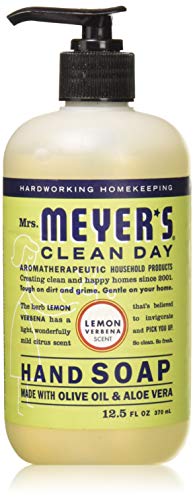 MRS. MEYER'S CLEAN DAY Liquid Hand Soap lemon verbena, 12.5 Fl Oz (Pack of 2)