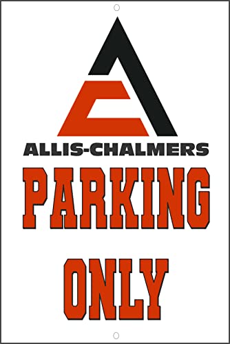 Allis Chalmers Tractor Parking Only Metal Sign-Free US Ship