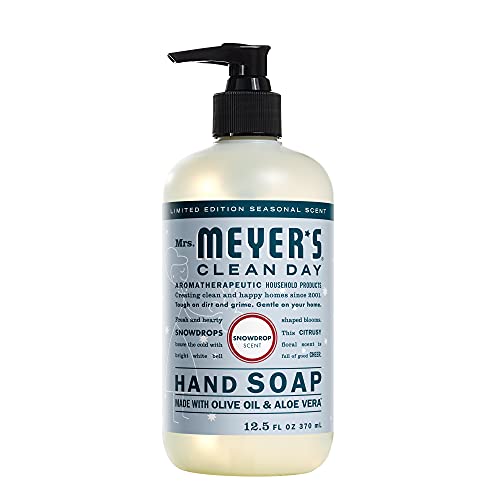 MRS. MEYER'S CLEAN DAY Liquid Hand Soap, Snow Drop (12.5 Fl Oz (Pack of 1))