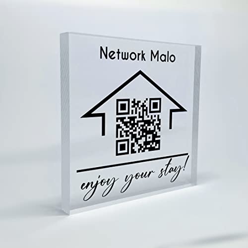 Personalized Wifi QR Sign - QR Code Scanner, Wifi Password Sign, What’s The Wifi Code, Guest Wifi, Christmas Gift Thanksgiving Gift New Year Gift