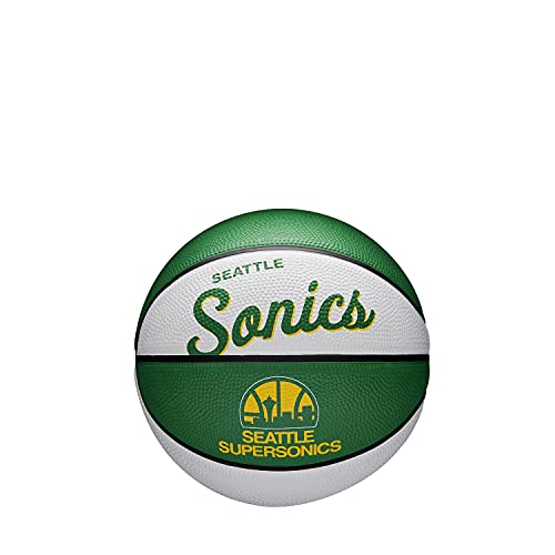 WILSON NBA Team Retro Mini Basketball - Seattle Supersonics