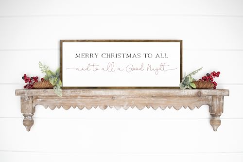 12x24 inches, Merry Christmas to all and to all Good Night | Christmas | Christmas Gifts | Christmas Decor | Christmas Decorations | Wood Sign Christmas | Christmas Decor | Christmas Sign