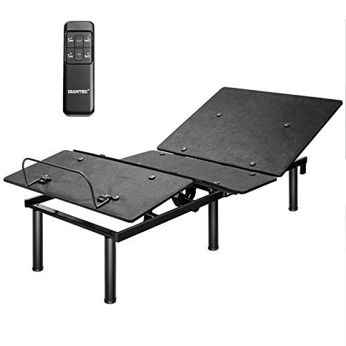 COSTWAY Massage Bed Base, 78.5"L x 37.5"W x 15"H, Black+gray