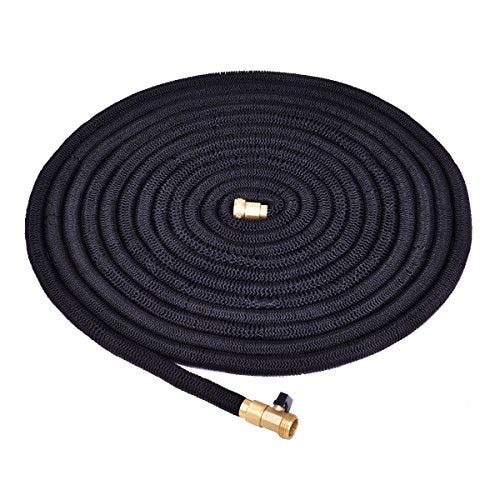 Costway 100FT Expanding Flexible Water Hose Pipe Home Garden Hose Watering Black