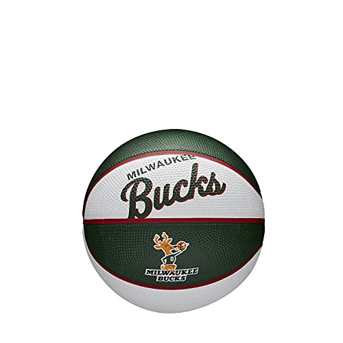 WILSON NBA Team Retro Mini Basketball - Milwaukee Bucks