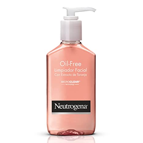 Neutrogena Oil-Free Pink Grapefruit Pore Cleansing Acne Wash and Daily Liquid Facial Cleanser with 2% Salicylic Acid Acne Medicine and Vitamin C, 6 fl. oz