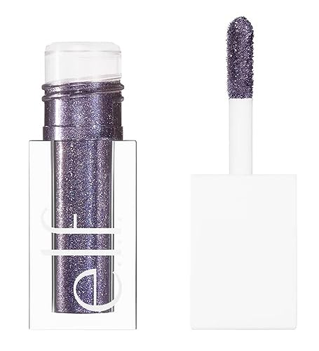 e.l.f. Liquid Glitter Eyeshadow, Long Lasting, Quick-Drying, Opaque, Gel-Based Eyeshadow For Creating High-Impact, Multi-Dimensional Eye Looks, Purple Reign, 0.10 Fl Oz