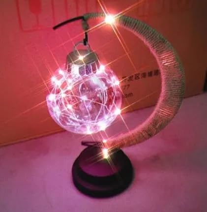 Moon Lamp Night Light with Stand USB/Battery Powered - (Pink)