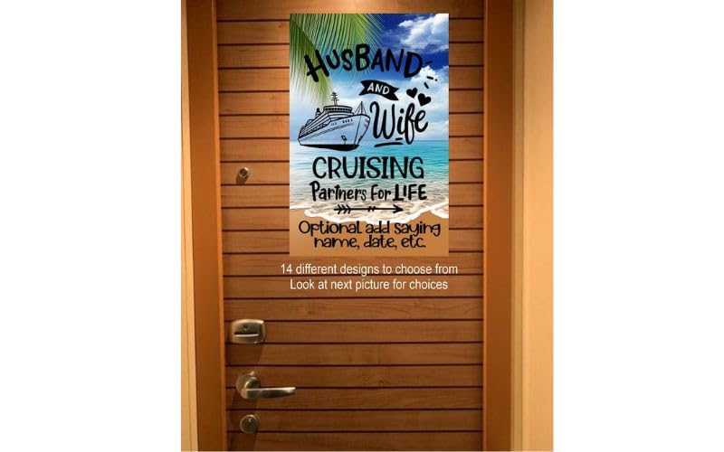 Custom magnetic cruise Ship door decoration, personalized cruise door magnet sign, stateroom cruise door banner, caribbean Cruising vacation, Alaskan boat trip, gift Birthday cruise, making memories