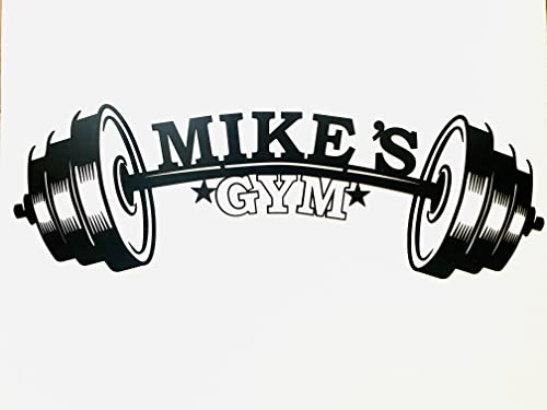 Personalized Gym Metal Sign, Gym Name Sign, Custom Plaque, Home Gym Sign, Fitness Training, Metal Wall Art, Man Cave Decor, Dad's Gym, Workout Room, Weight Lifting, Fitness Room Decor, Gift for Him