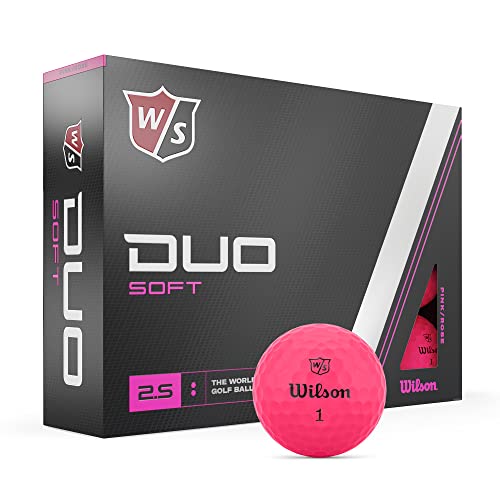 WILSON Staff Duo Soft Golf Balls - 12 Pack, Pink