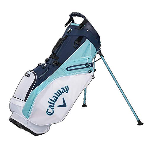 Callaway Golf 2021 Fairway 14 Stand Bag, Double Strap White/Blue/Navy