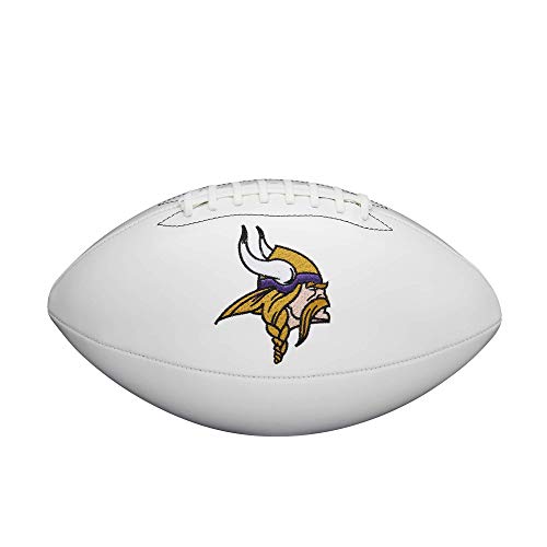 WILSON NFL Live Signature Autograph Football - Official Size, Minnesota Vikings