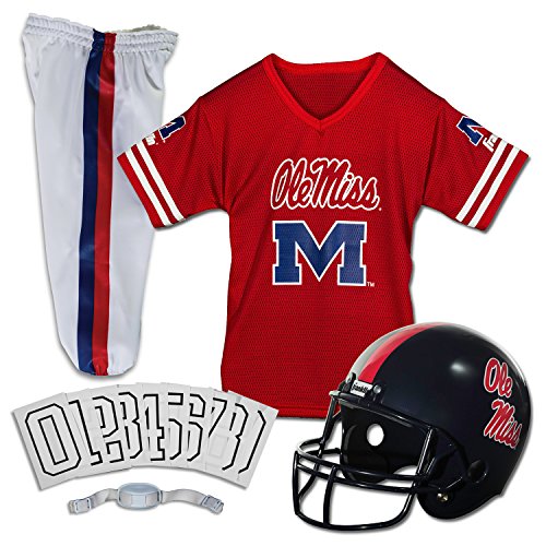 Franklin Sports NCAA Ole Miss Rebels Deluxe Youth Team Uniform Set, Small