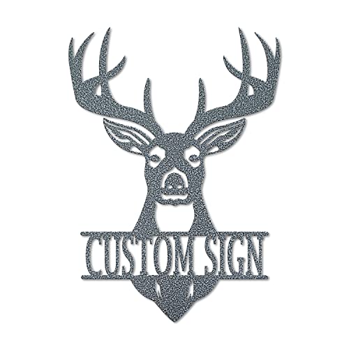 Deer Head Custom Metal Sign