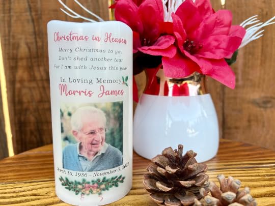 Christmas in Heaven Christmas Memorial Gift Christmas Memorial Memorial Ornament (6 inch, English)