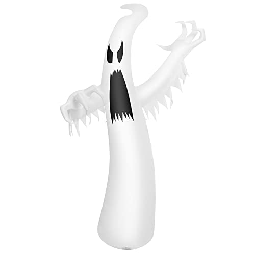 COSTWAY 12ft Halloween Inflatable Ghost, Quick Blow up Halloween Decoration w/Bright LED Lights