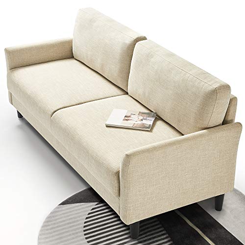 ZINUS Jackie Sofa Couch / Easy, Tool-Free Assembly, Beige