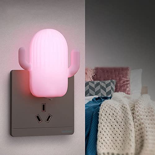 YCLZNB LED Night Light, Plug-in Night Light, Key Switch Night Light, Modern and Cute, 0.5W, 220V, Suitable for Babies, Children, Children's Rooms, Corridors and Other Scenes. (1 Pack)