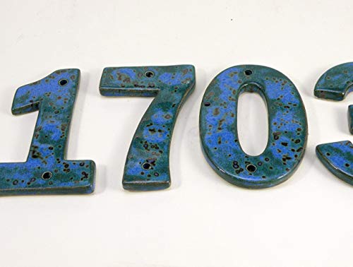 Ceramic house Address Numbers House Numbers, House Tiles weather proof