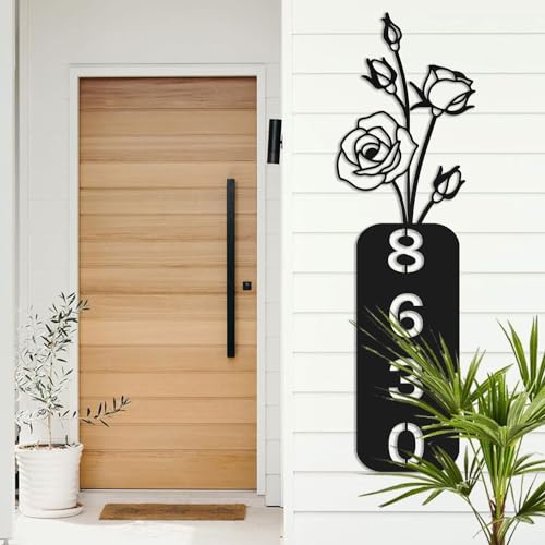 Custom Metal House Number Sign | Personalized Address Plaque | Modern Metal House Numbers | Art Deco House Numbers | Personalized gift