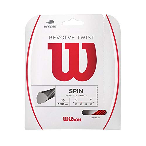 Wilson Revolve Twist 17 Tennis String - Set, Red