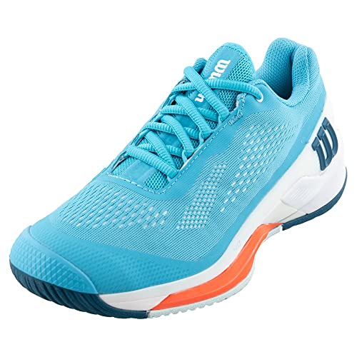 WILSON Rush Pro 4.0 Scuba Blue/White/Fiery Coral 8 B (M)