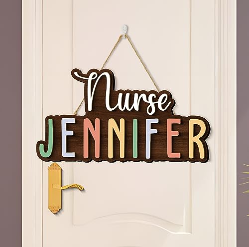 Welcome to Nurses Office Sign Personalized Welcome Sign for Nurse Office Door Decorations School Health Nurse Office Clinic Hospital Sign Nurse Week Practitioner Gifts Nurse Office (305-2)