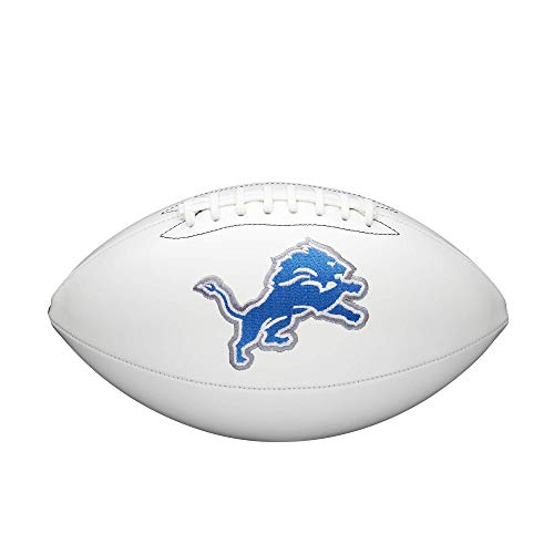 WILSON NFL Live Signature Autograph Football - Official Size, Detroit Lions