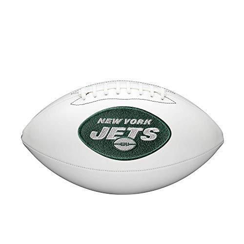 WILSON NFL Live Signature Autograph Football - Official Size, New York Jets