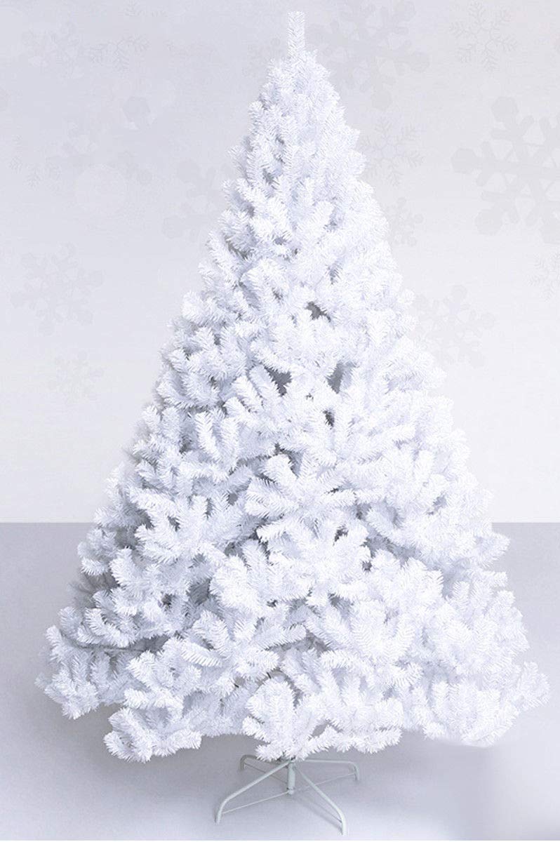 COSTWAY 8Ft-Artificial-PVC-Christmas-Tree-W-Stand-Holiday-Season-Indoor-Outdoor-White