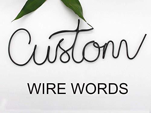 Customized Name Sign, Kids Name Signs,Metal Wall Art, Wall Words Art, Wall Sign, Nursery Sign, Custom Motto, Home Decor, personalized Wire Wall Art in Quick Font