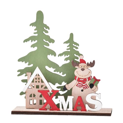 Unique Christmas Table Decorations,Funny Christmas Gifts,DIY Wooden Christmas Table Decor,Reindeer Christmas Gifts for Dad/Teacher/Family/Boyfriends/Grandparents/Colleague