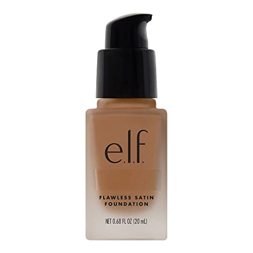 e.l.f. Flawless Finish Foundation, Lightweight & Medium Coverage, Semi-Matte Finish, Tan, 0.68 Fl Oz (20mL)