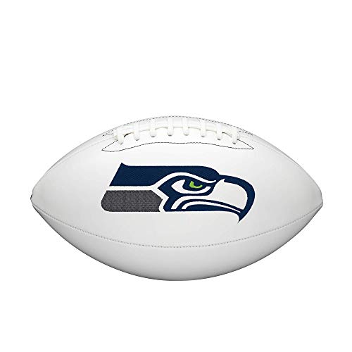 WILSON NFL Live Signature Autograph Football - Official Size, Seattle Seahawks