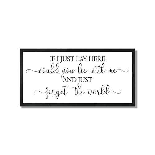 If I just lay here wall decor-master bedroom wall decor