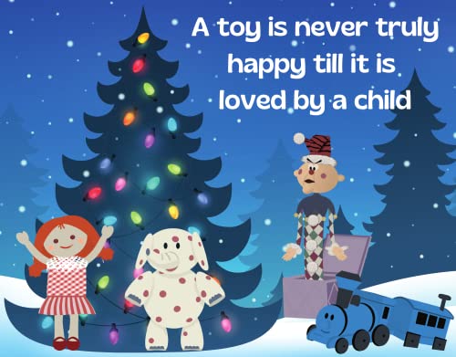 Toys Loved By A Child Christmas Door Hanger or Sign