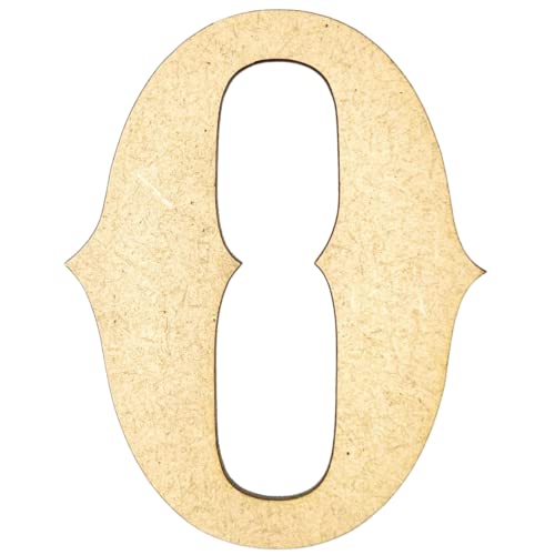 6" Tall MDF Letter O | 1/4" Thick | Krafty Supply Letters | Railroad Western | Wooden Letter