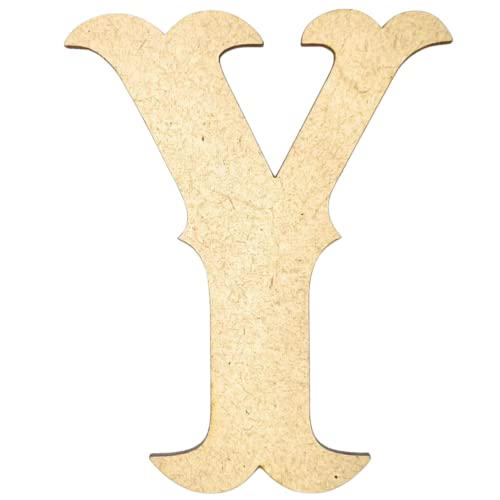 6" Tall MDF Letter Y | 1/4" Thick | Krafty Supply Letters | Railroad Western | Wooden Letter