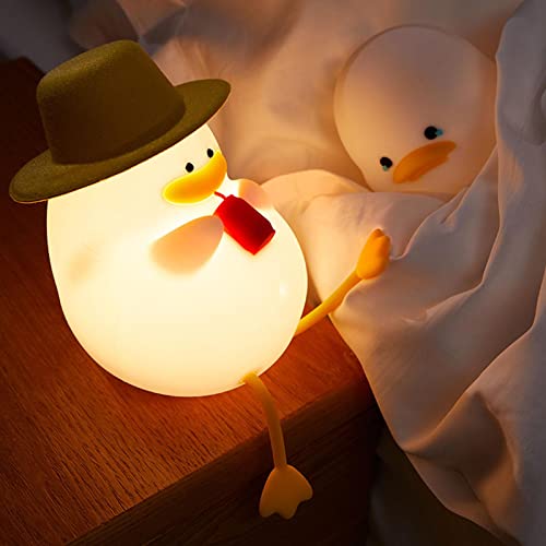 Cute Seagull Night Light, Yuandian Gifts for Women Teen Girls Baby,Night Lights for Kids Bedroom Kawaii Room Decor, Cute Christmas Duck Silicone Nightlights for Children Toddler