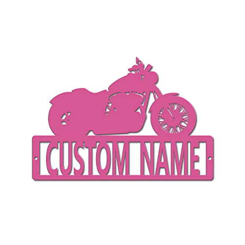 Motorcycle Custom Name Metal Sign