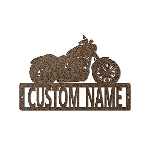 Motorcycle Custom Name Metal Sign