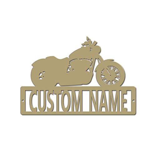 Motorcycle Custom Name Metal Sign