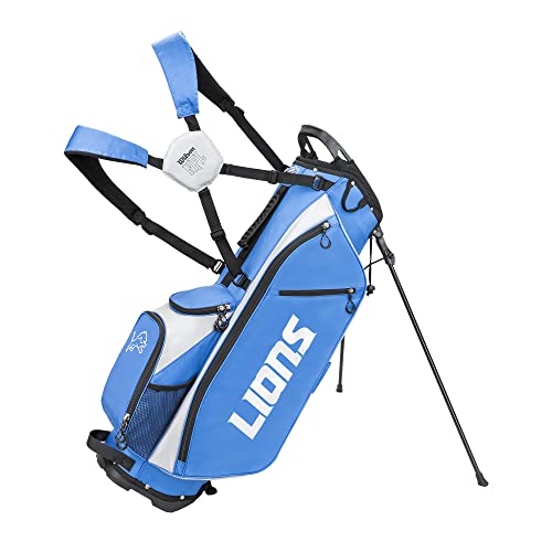 WILSON NFL Golf Bag - Cart, Detroit Blue, 2020 Model