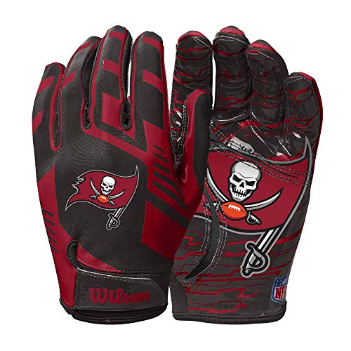 Wilson NFL Stretch Fit Football Gloves - Youth, Tampa Bay Buccaneers