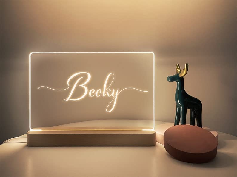 Custom Night Light Personalized Night Light Name Light Children's Night Light Baby Name Sign Lamp Nursery Room Gift for Kids Gift for Her