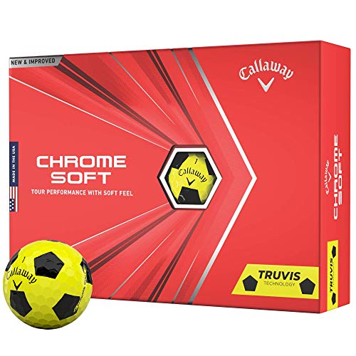 2020 Callaway Chrome Soft Golf Balls (Truvis Yellow/Black)