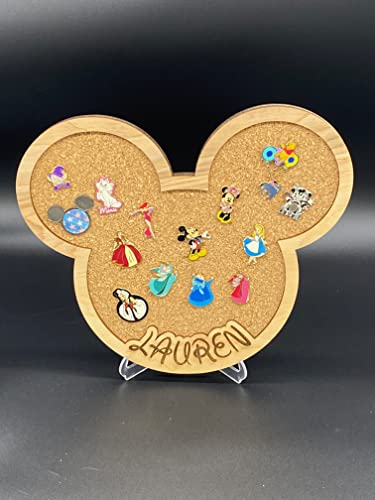 Personalized Pin Holder/Trading Pin Display/Cork Board/Home Decor (12", Minnie)