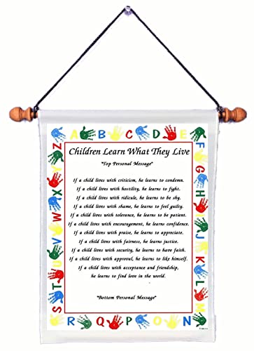 Children Learn What They Live - Personalized Wall Hanging